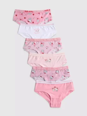 3-15 jaar | 6-pack Hello Kitty hipster-slips