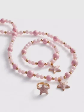 3-delige set met zeester-bedeltjes voor sieraden