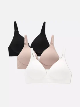 3-pack beugelloze geborstelde Bh's