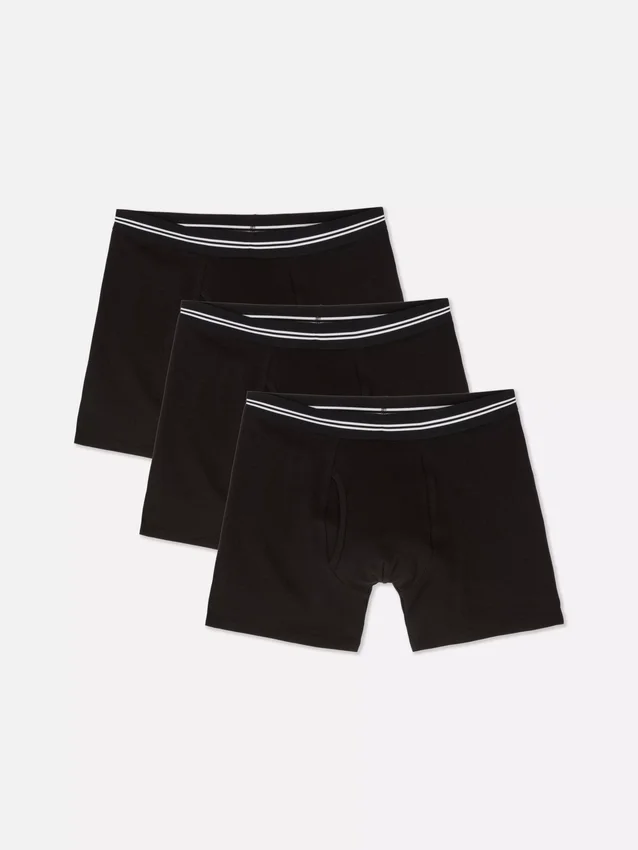 3-pack boxershorts met gestreepte tailleband