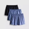 3-pack boxershorts met knoopsluiting