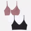 3-pack cropped cami naadloze bralettes
