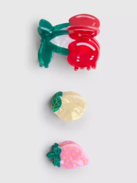 3-pack fruit-haarklemmen