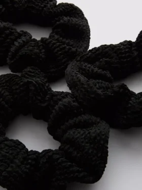 3-pack gekreukelde scrunchies