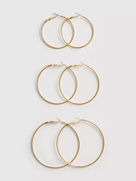 3-pack grote hoepeloorbellen