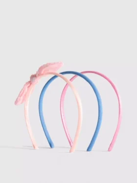 3-pack haarbanden met strik