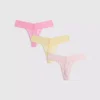 3-pack kanten bandeau-strings