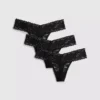 3-pack kanten bandeau-strings