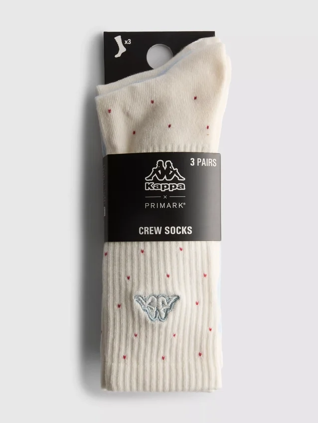 3-pack Kappa x Primark crew-sokken