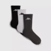 3-pack katoenrijke Kappa-sokken met crew-lengte