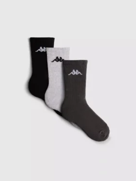 3-pack katoenrijke Kappa-sokken met crew-lengte