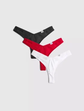 3-pack katoenrijke Miami-strings