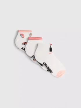 3-pack Kikkoman enkelsokken van katoenmix