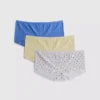 3-pack mini-shorts met pointelle-patroon