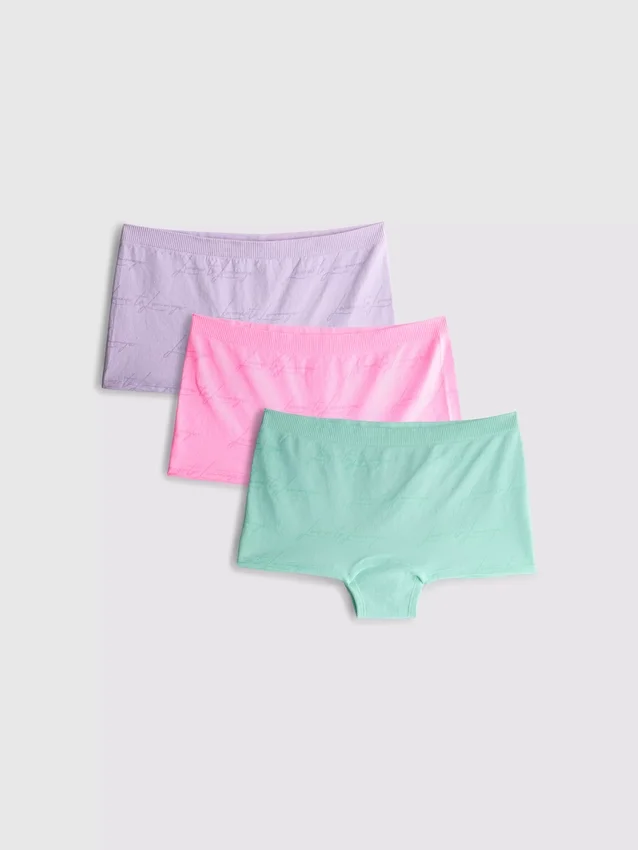 3-pack naadloze 'Love to Lounge'-boyshorts