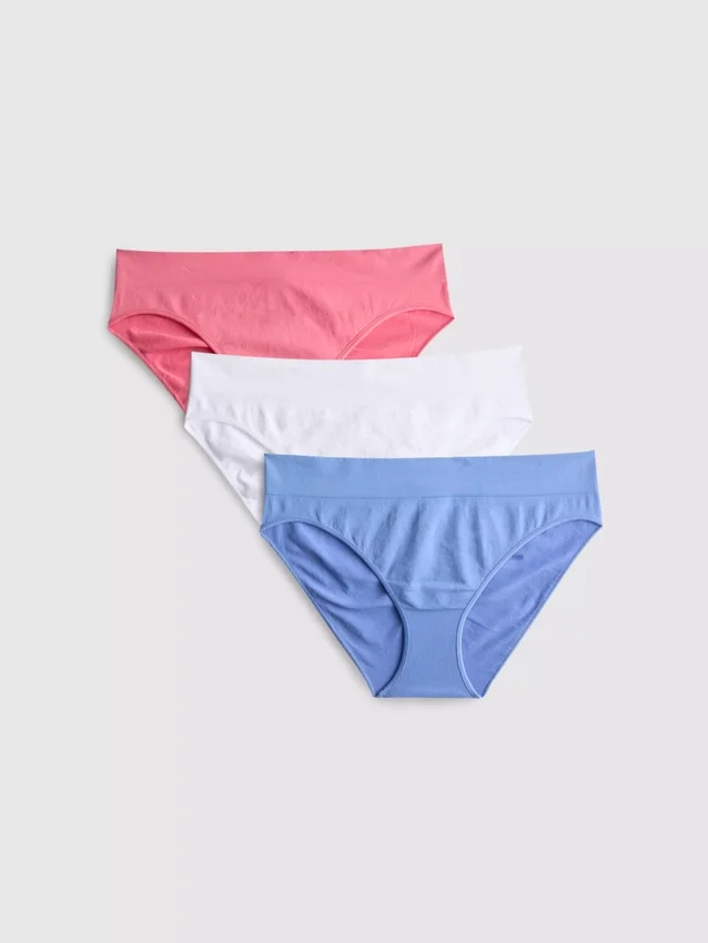 3-pack naadloze mini-slips met ruches