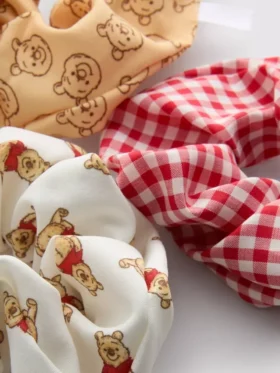 3-pack scrunchies met afbeelding van Disney’s Winnie de Poeh
