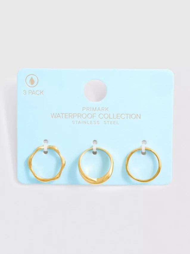 3-pack waterdichte ringen met gemengd ontwerp