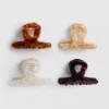 4-pack gedraaide haarklemmen