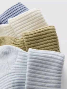 4-pack geribde babysokken