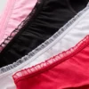 4-pack slipjes met ruches en hoge taille