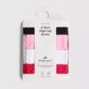 4-pack slipjes met ruches en hoge taille