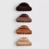4-pack ton-sur-ton haarklemmen