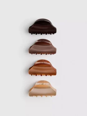 4-pack ton-sur-ton haarklemmen