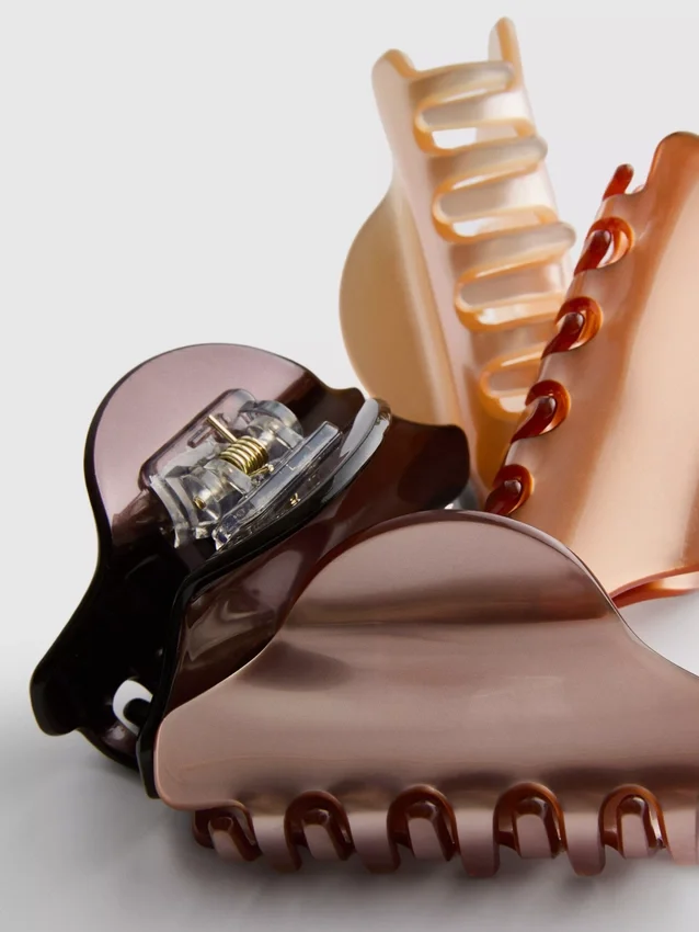 4-pack ton-sur-ton haarklemmen