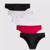 5-pack bedrukte Braziliaanse slipjes van katoenrijk materiaal