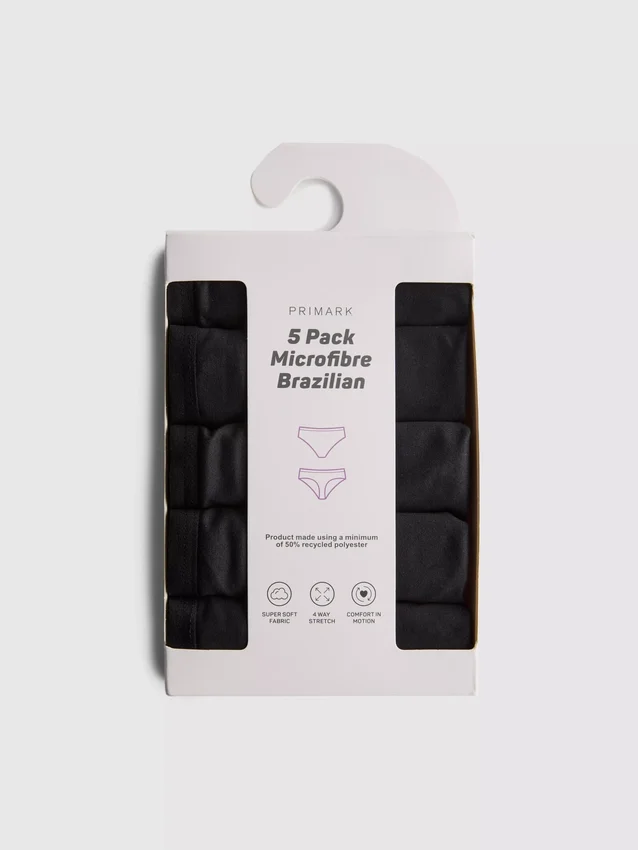 5-pack Braziliaanse slips van microvezel