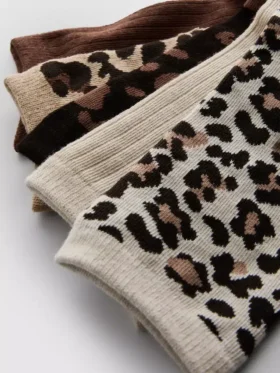 5-pack crew-sokken met dierenprint