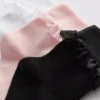 5-pack enkelsokken met tule rand