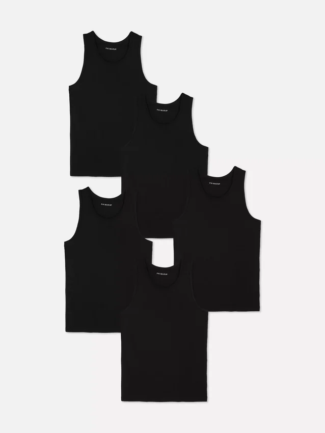 5-pack essentiële tanktops