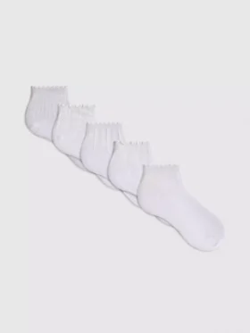 5-pack geribbelde sokken voor de knieën