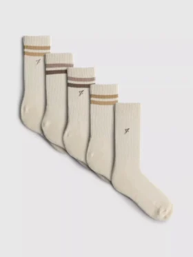 5-pack geribde sportsokken