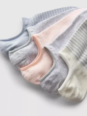 5-pack katoenen onzichtbare enkelsokken