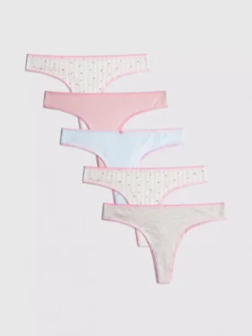 5-pack katoenrijke strings