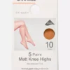 5-pack matte kniehoge maillots