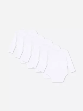5-pack onmisbare rompertjes met lange mouwen