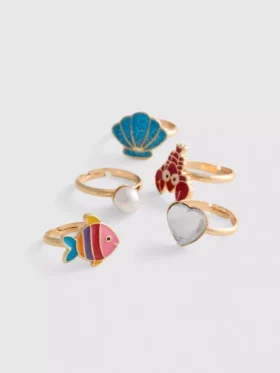5-pack ringen met zeethema