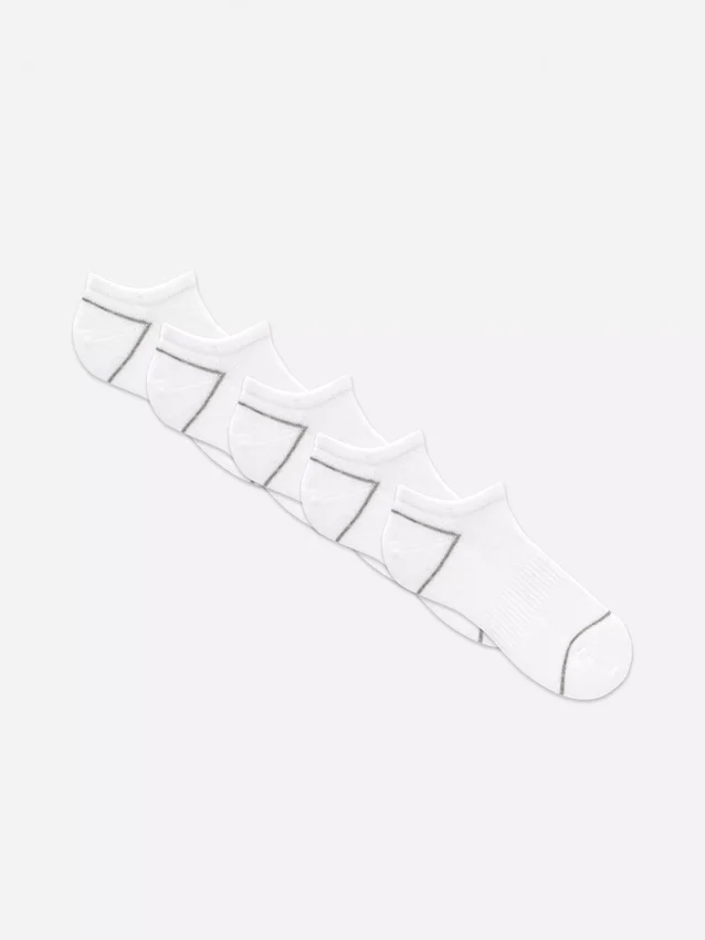 5-pack sneaker sokken van badstof