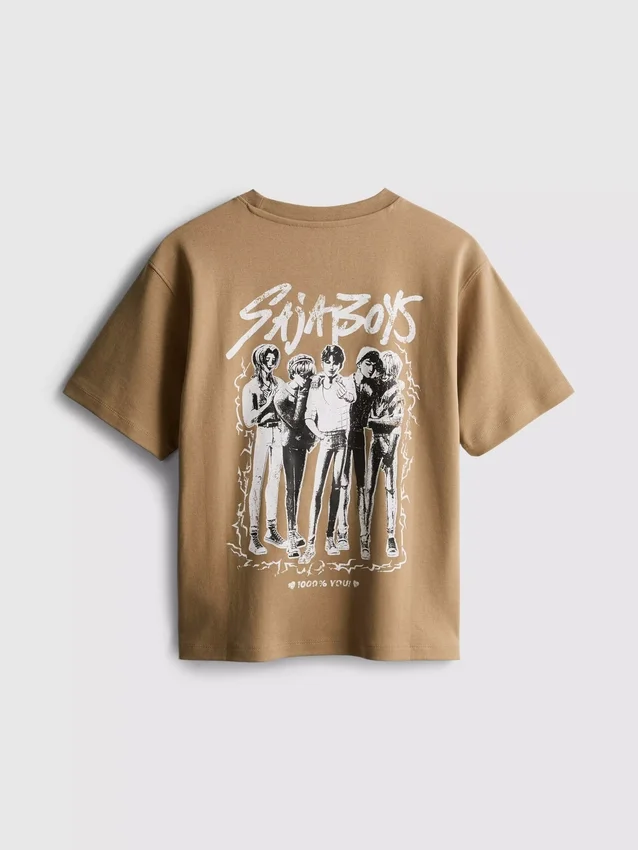 6-15 jaar | K-Pop Demon Hunters Saja Jongens T-shirt met print