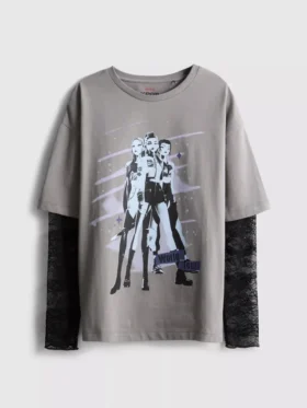 6-15 jaar | K-pop Demon Hunters T-shirt met lange mouwen en kant