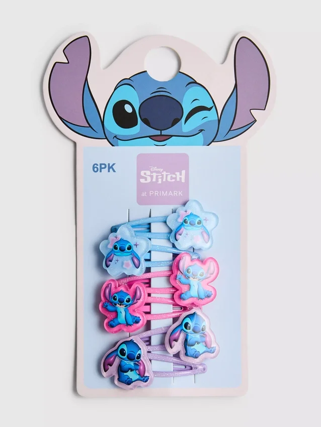 6-pack Disney's Stitch-haarspeldjes met kliksluiting