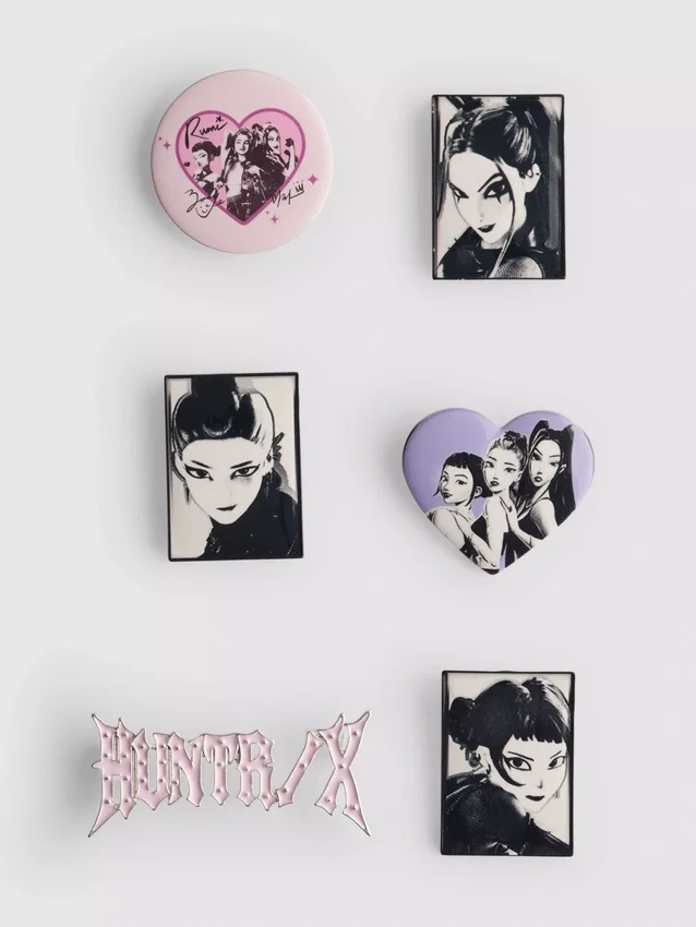 6-pack K-pop Demon Hunters-badges