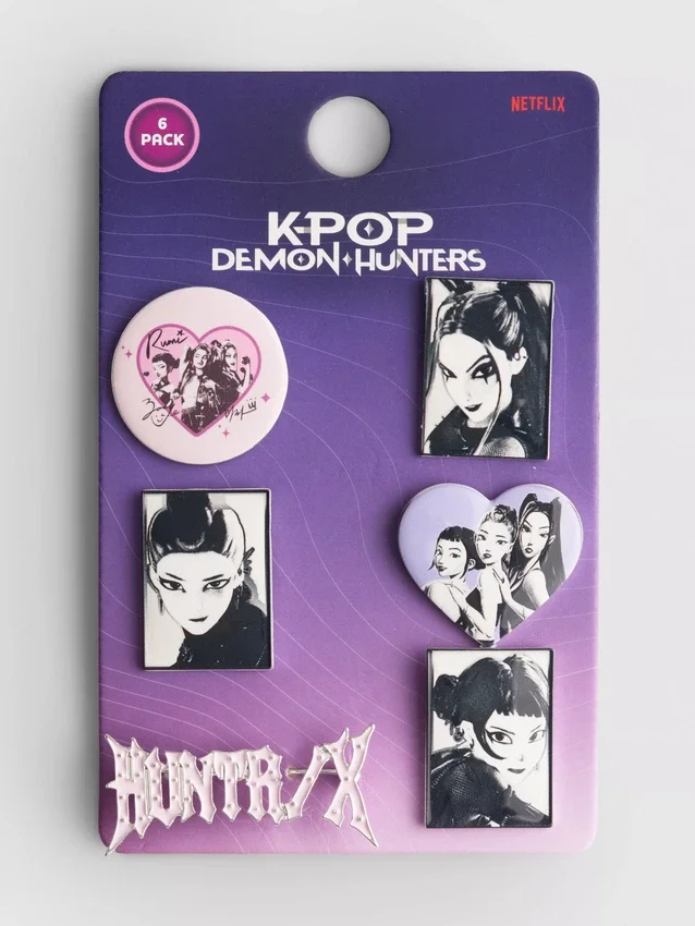 6-pack K-pop Demon Hunters-badges
