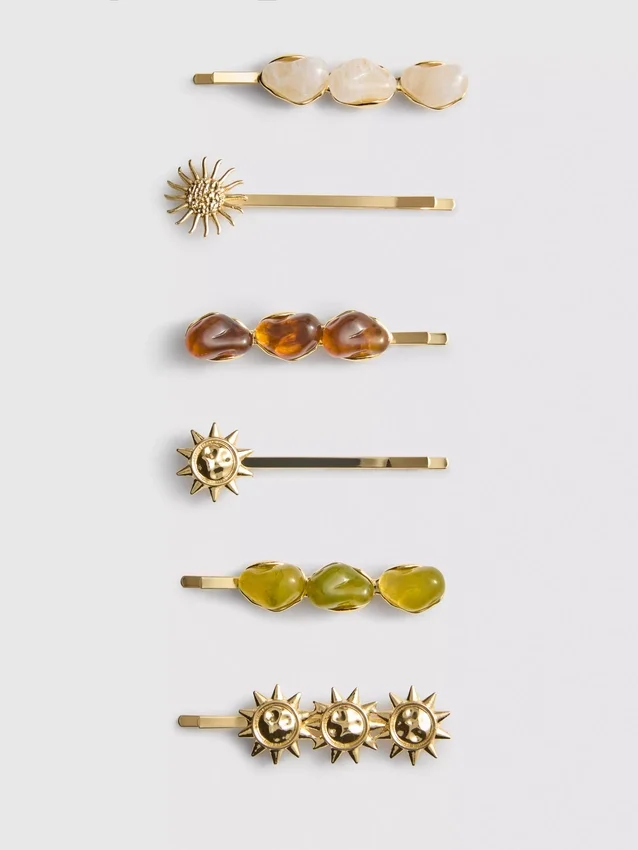 6-pack Paula Echevarría Celestial haarclips van hars