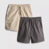 7-15 jaar | 2-pack shorts met trekkoord