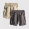 7-15 jaar | 2-pack shorts met trekkoord